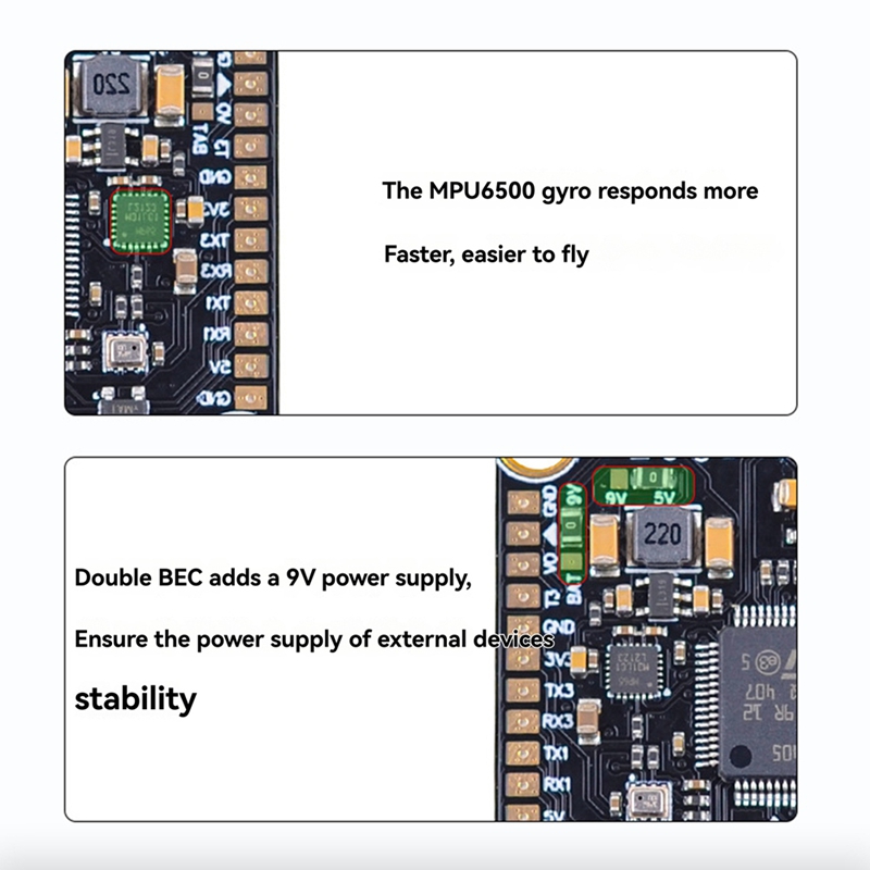 Drone Esc - ชุดควบคุมการบินและ ESC ประสิทธิภาพสูง 80A+F405/F722 STACK สำหรับโดรน