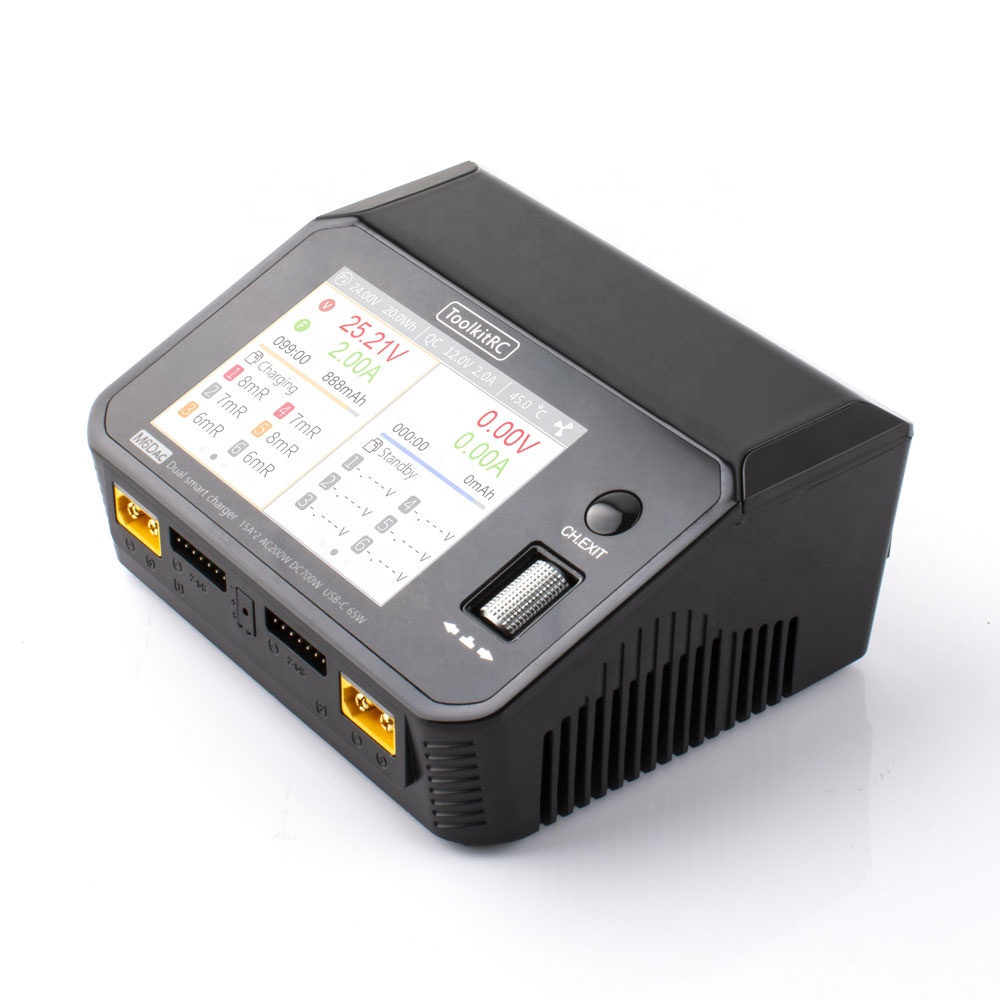 Lipo Battery 6S - เครื่องชาร์จแบตเตอรี่อัจฉริยะ Toolkitrc M6DAC 350W X 2