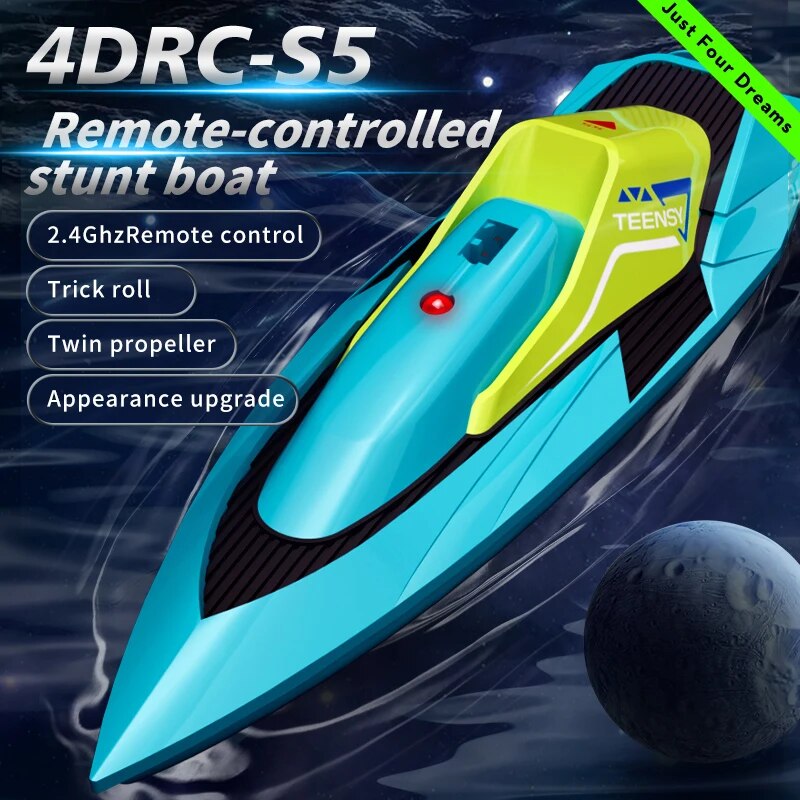 Radio Transmitter 2.4Ghz - 2.4G Mini RC เรือ 10 กม./ชม.เรือความเร็วสูงวิทยุรีโมทคอนโทรลเรือ