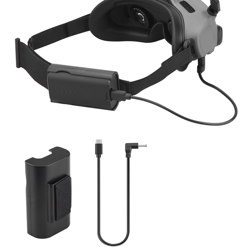 Dji Goggles - สายรัดศีรษะกล้องกีฬาแว่นตาสายแบตเตอรี่ของแท้กล่องแบตเตอรี่แบบคลิปด้านหลังสำหรับ DJI Goggles 2 DJI avata