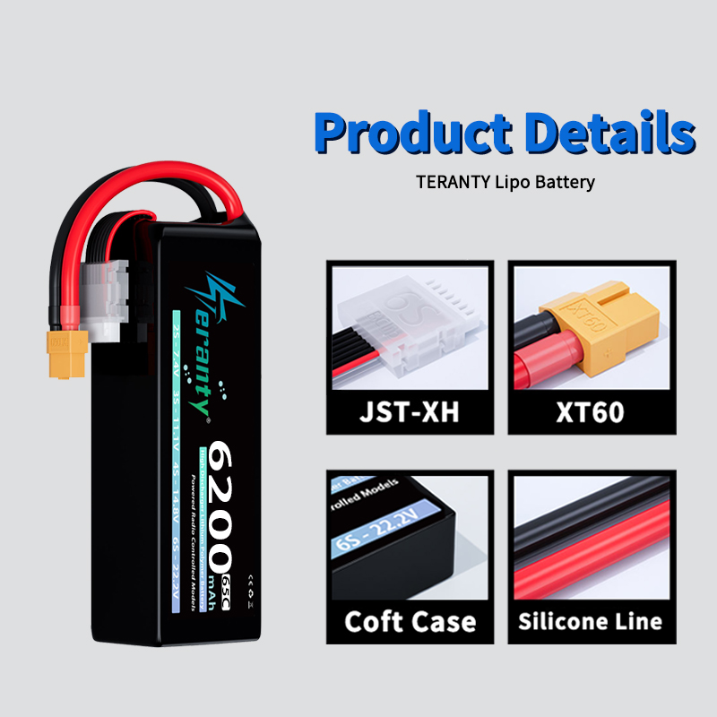แบตเตอรี่ลิโพ TERANTY 6S 6200m - Lipo Battery 6S บทวิจารณ์และราคา