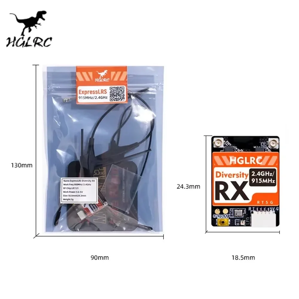 HGLRC ตัวรับสัญญาณ RX ExpressL - Drone Antenna บทวิจารณ์และราคา