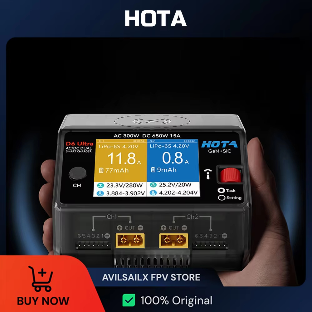 HOTA D6 Ultra GaN+SiC เครื่องช - Balance Charger Rc บทวิจารณ์และราคา