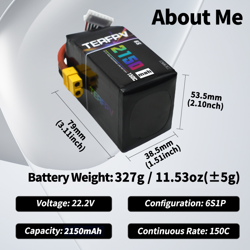 TERFPV แบตเตอรี่ลิโป้ 6S 22.2V - Lipo Battery 6S บทวิจารณ์และราคา