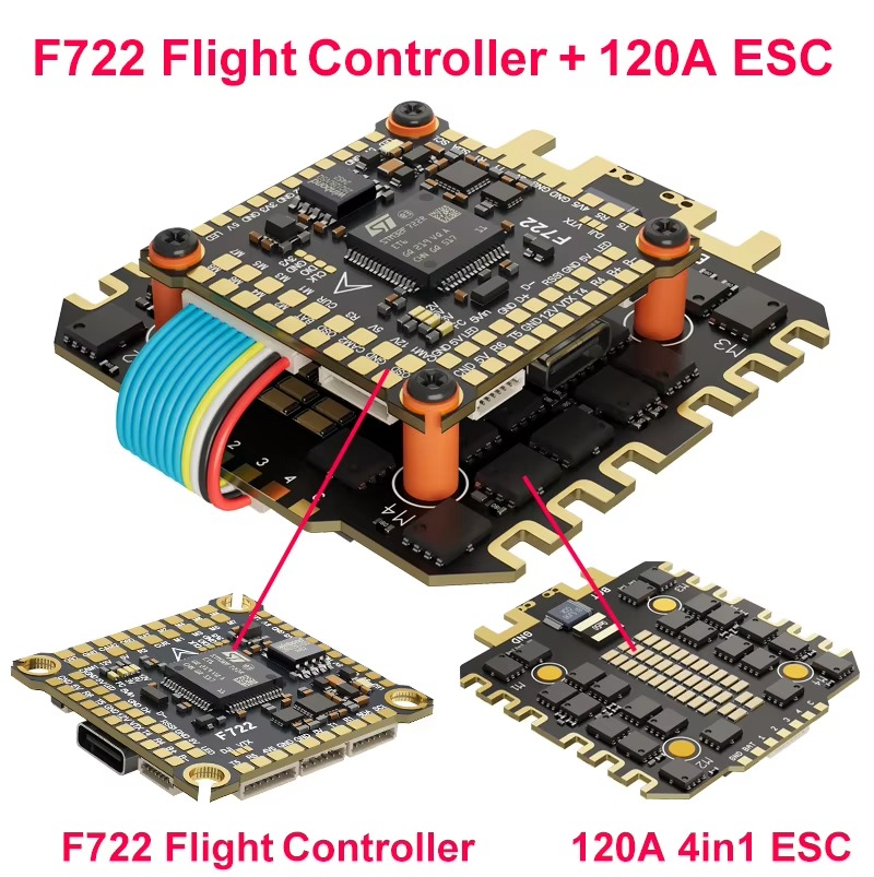 DroMaDAKEFPV F722 ชุดควบคุมการ - F722 Flight Controller บทวิจารณ์และราคา