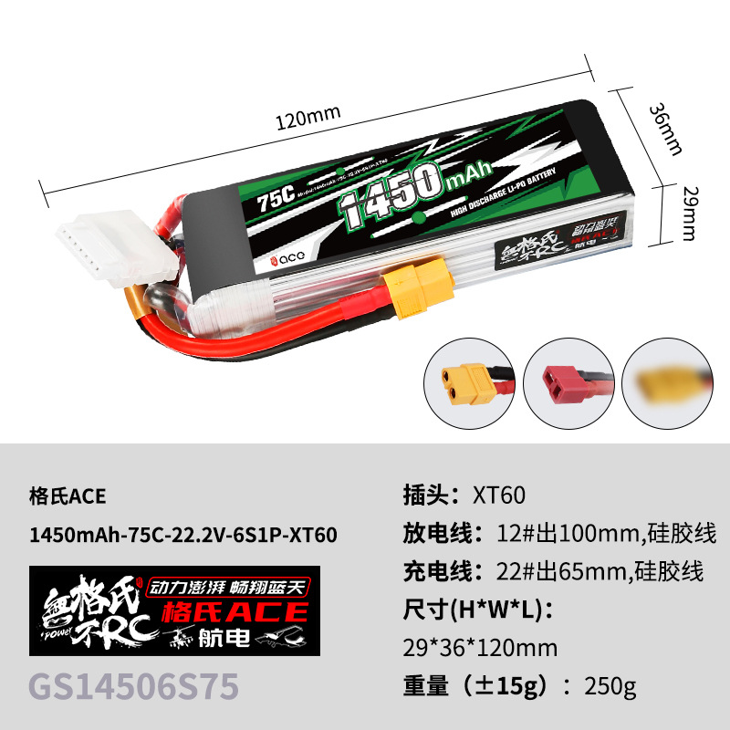 แบตเตอรี่ลิโพ Gens ACE 22.2V 1 - Lipo Battery 6S บทวิจารณ์และราคา