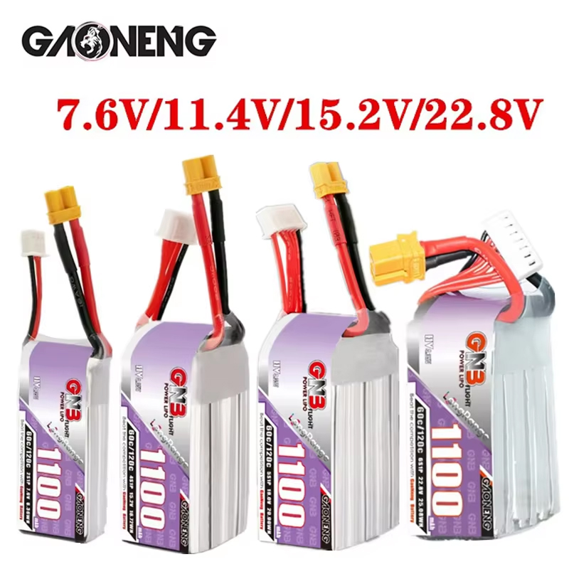 GNB 1100mAh 2S 3S 4S 6S 60C/12 - Lipo Battery 6S บทวิจารณ์และราคา